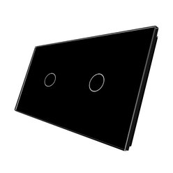 WELAIK dvojnásobný skleněný panel 1+1 - černý