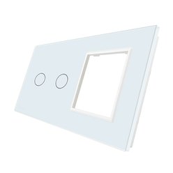 WELAIK dvojnásobný skleněný panel 2+zás - bílý
