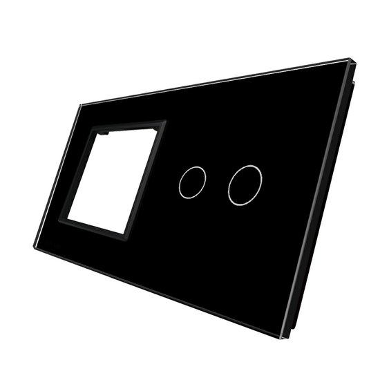 WELAIK dvojnásobný skleněný panel 8+2 - černý A2982B1.jpg