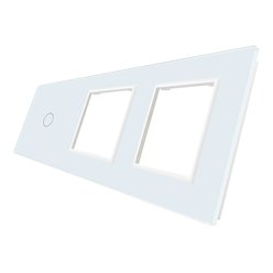 WELAIK trojnásobný skleněný panel 1+zás+zás - bílý