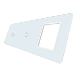 WELAIK trojnásobný skleněný panel 1+1+zás - bílý