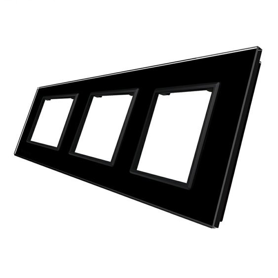 WELAIK rámeček na 3 zásuvky skleněný - černý.jpg